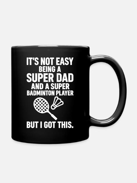 Badminton – Super Dad Badminton Player - Mug uni - noir