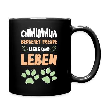 Love and Life with Paws Dog - Full Colour Mug - black - Right