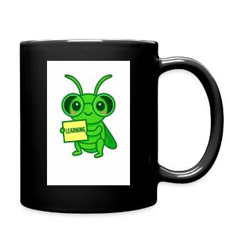 Lernkäfer mit Brille Motiv - Full Colour Mug - black - Right