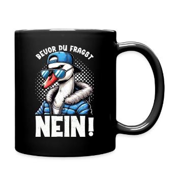 Before you ask No Swan Bad mood - Full Colour Mug - black - Right