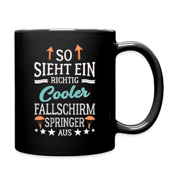 Voilà à quoi ressemble un parachutiste vraiment cool - Mug uni - noir - Droite