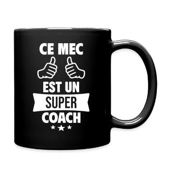 Dieser Typ ist ein großartiger Humor-Coach - Tasse einfarbig - Schwarz - Rechts