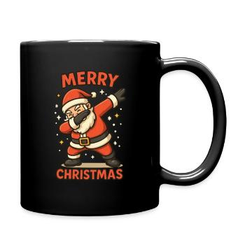 Dabbing Santa Clause  - Tasse einfarbig - Schwarz - Rechts