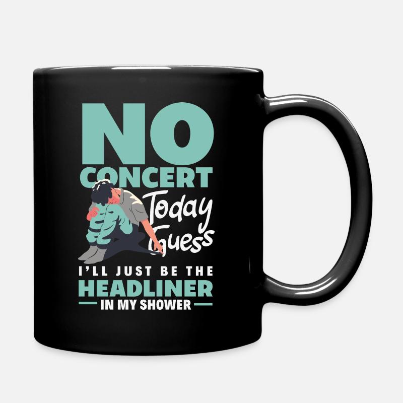 Pas de concert aujourd’hui, musique triste - Mug uni - noir