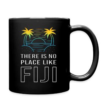 Fiji - Tasse einfarbig - Schwarz - Rechts