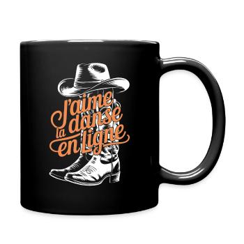 Cowboy Chic Line Dance - Tasse einfarbig - Schwarz - Rechts