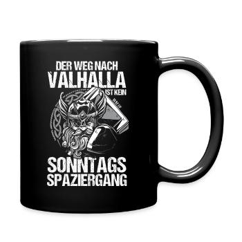 Mittelalter Schildwall Mittelaltermarkt Wikinger - Tasse einfarbig - Schwarz - Rechts
