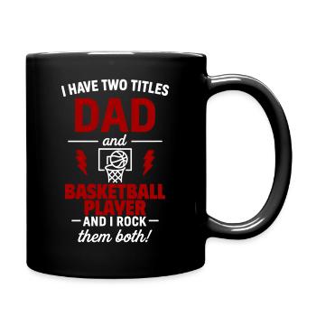 Cadeau de basket-ball pour papa Noël pour la fête des pères - Mug uni - noir - Droite