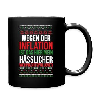 Inflation du Père Noël Temps de Noël - Mug uni - noir - Droite