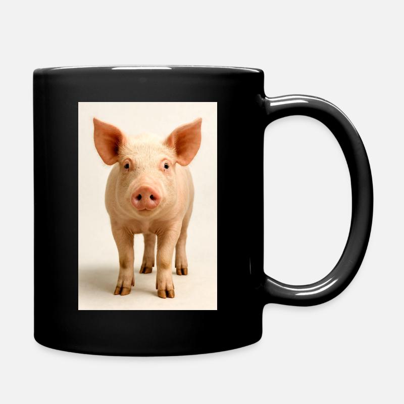 Cochon pastel - Mug uni - noir