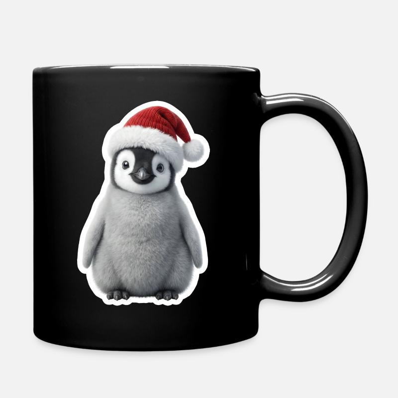 Petit manchot dans la magie hivernale - Mug uni - noir