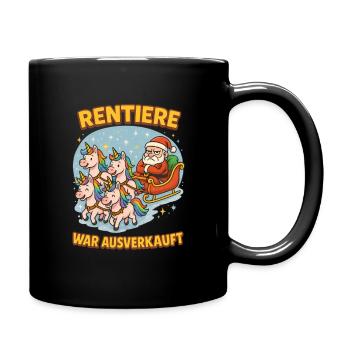 Renne a été vendu Licorne Noël - Mug uni - noir - Droite
