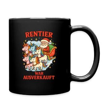 Renne a été vendu Licorne Noël - Mug uni - noir - Droite