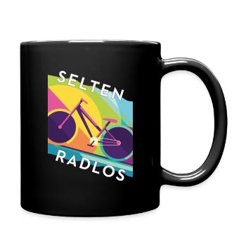 Rarement sans roues – Colorblocking de conception de vélo de route - Mug uni - noir - Droite