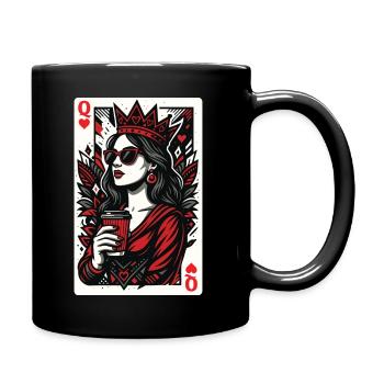 Reine de Cœur Valentine Couples Amour assorti - Mug uni - noir - Droite
