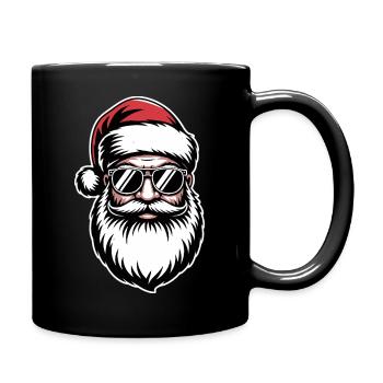 Cool Santa Claus with Sunglasses - Full Colour Mug - black - Right