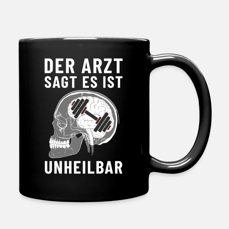 The doctor says it's incurable. X-ray brain gym - Full Colour Mug - black
