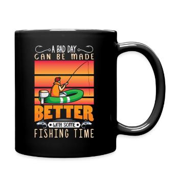 Anglers Fishermen Fishing Sport Fishermen - Full Colour Mug - black - Right