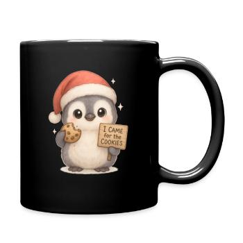 Penguin Christmas Cookies - Full Colour Mug - black - Right