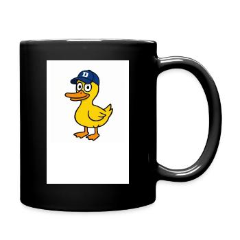 Duck in D Cap - Full Colour Mug - black - Right