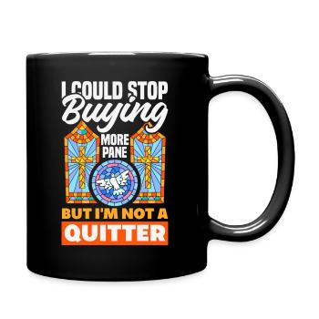 Stained Glass Art Stained Glass Artist - Full Colour Mug - black - Right