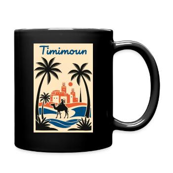 Timimoun Sahara Palmier et Cavalier - Mug uni - noir - Droite