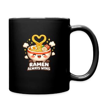 Kanagawa Wave Ramen Bowl Kawaii Japanese - Tasse einfarbig - Schwarz - Rechts