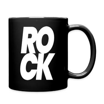 Lettres lourdes sur les glyphes de roche - Mug uni - noir - Droite
