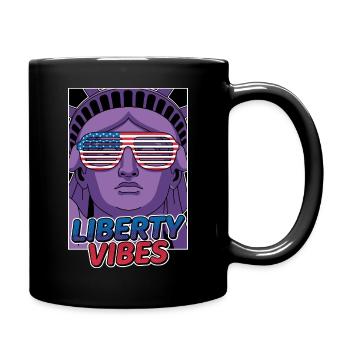 Liberty Vibes Statue de la Liberté - Mug uni - noir - Droite