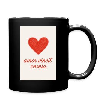 Love Triumphs: Amor Vincit Omnia - Full Colour Mug - black - Right