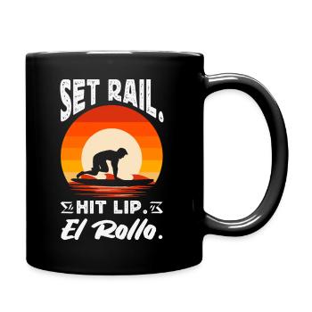 Surfeur Surfeur Bodyboarder - Mug uni - noir - Droite