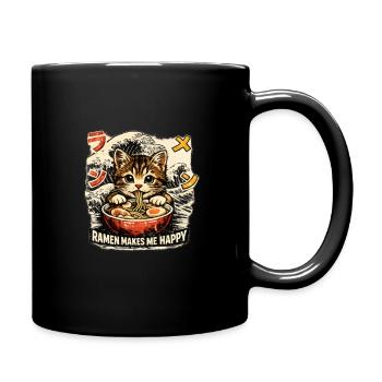Ich brauche Ramen - Tasse einfarbig - Schwarz - Rechts