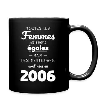 20 Jahre alt – Die Besten wurden 2006 geboren - Tasse einfarbig - Schwarz - Rechts