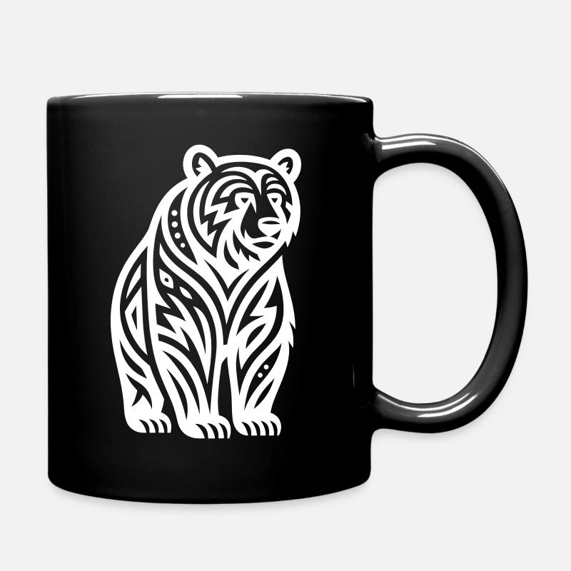 Just a White Bear #2 / JustN-imal - Tasse einfarbig - Schwarz