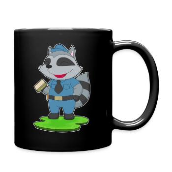 Police des Sandwichs des Policiers Laveurs - Mug uni - noir - Droite