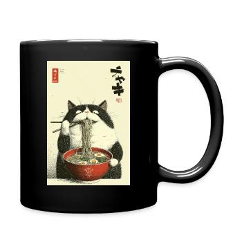 Neko Nouille Joie - Mug uni - noir - Droite