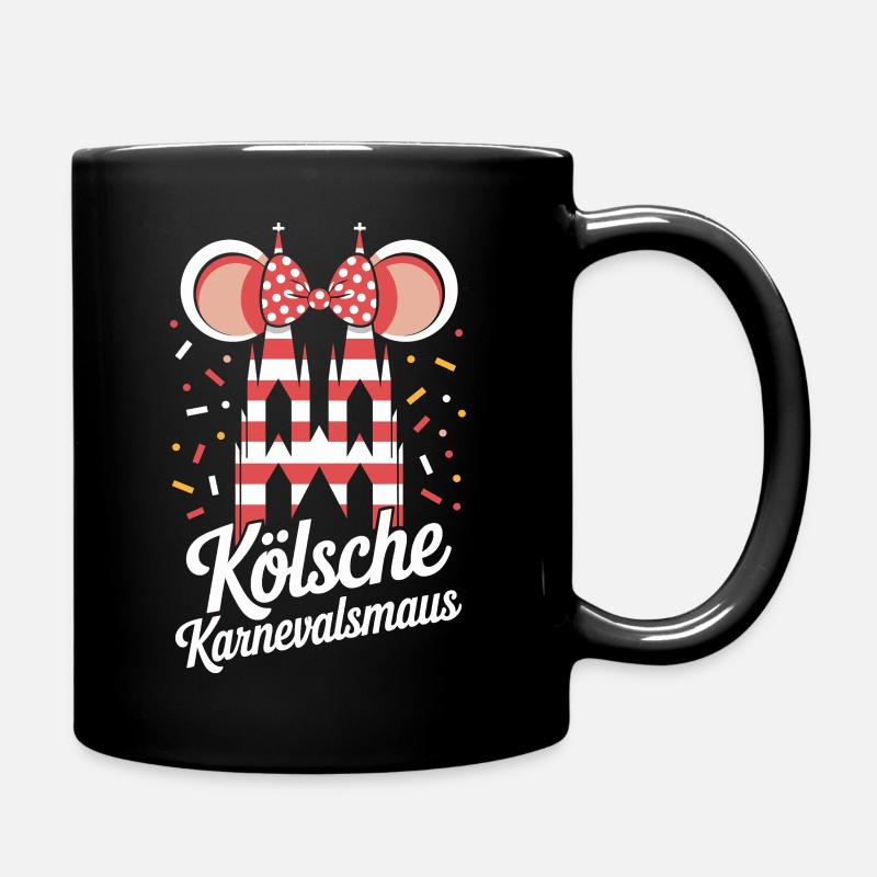 Kölsche Karnevalsmaus Karneval Köln Kölner Maus - Tasse einfarbig - Schwarz