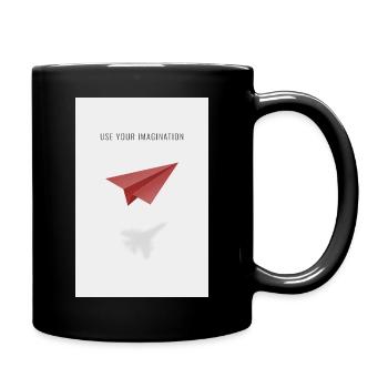 Utilisez votre imagination - Mug uni - noir - Droite