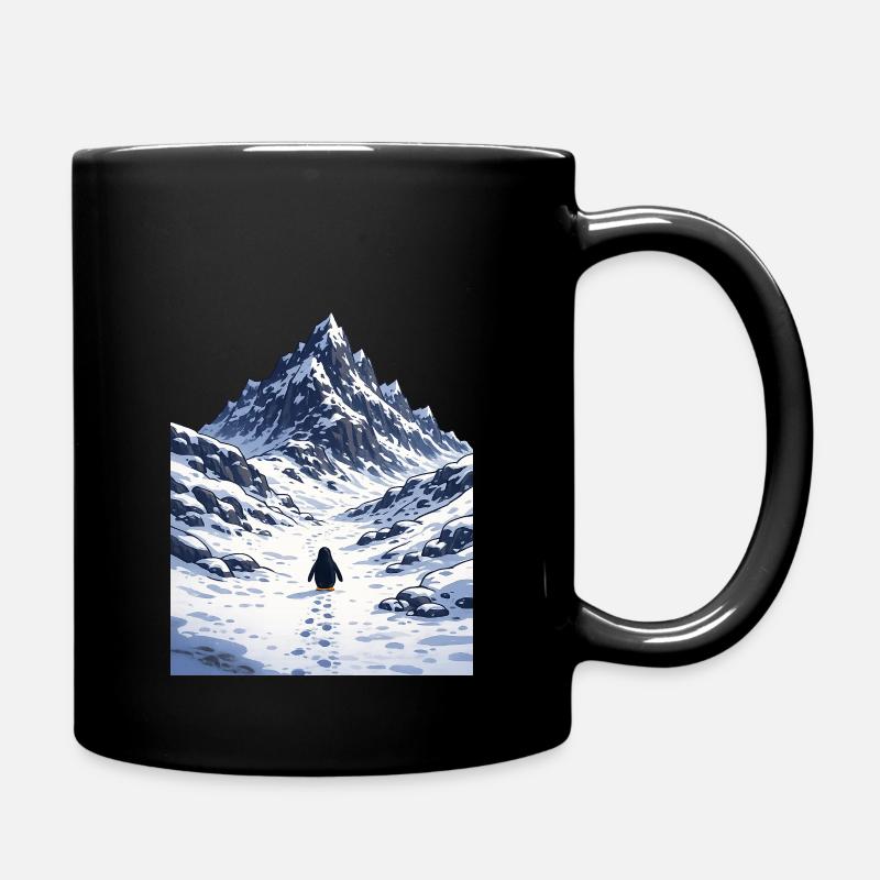 But why Penguin - Full Colour Mug - black