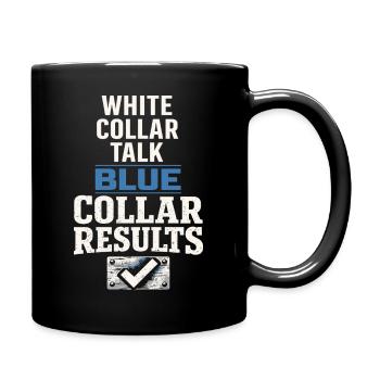workers who are trained as welders and - Full Colour Mug - black - Right