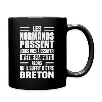 Breton humour against Norman - Full Colour Mug - black - Right