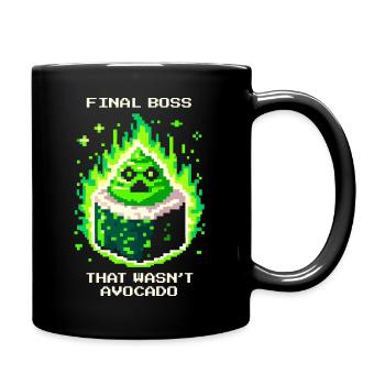Endboss war kein Avocado | Wasabi Sushi - Mug uni - noir - Droite