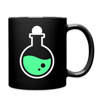 Zaubertrank Potion Mana Gaming Vektor - Tasse einfarbig - Schwarz - Rechts