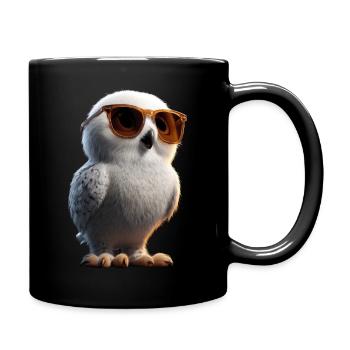 Chouette blanche Chouette Chouette Chouette Chouette Chouette Chouette des neiges - Mug uni - noir - Droite