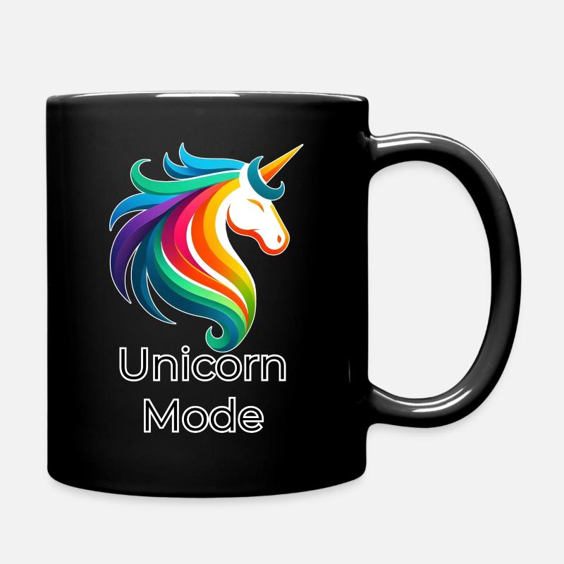 Unicorn Rainbow – Création de mode Unicorn - Mug uni - noir