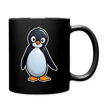 Charme de Pingouin Câlin - Mug uni - noir - Droite