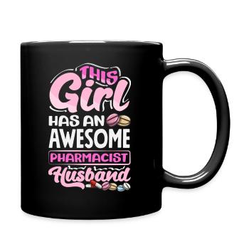 This girl has a great - Full Colour Mug - black - Right