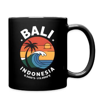 Coordonnées Bali Indonésie - Mug uni - noir - Droite