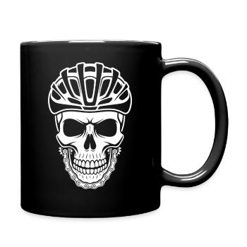 Fahrrad Rennrad Radfahrer Bikesport Mountainbike - Tasse einfarbig - Schwarz - Rechts