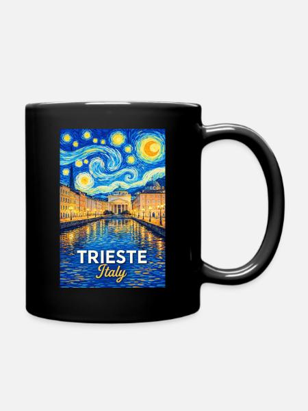 Triest, Italien. - Tasse einfarbig - Schwarz